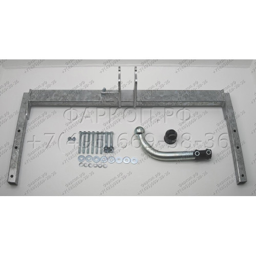 V050A GALIA Полностью оцинкованный фаркоп на Volkswagen Passat B5 седан/универсал 4WD 1996-2005. Тип шара: A. Невидимый вырез бампера. Нагрузки: 2100/85 кг, масса фаркопа 17,42 кг