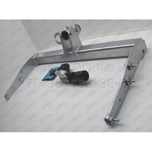 V064C GALIA Полностью оцинкованный фаркоп на Volkswagen Transporter / Caravelle / Multivan T5 2003-2015, T6 2015-2024, включая 4WD, включая модели с парктрониками. Тип шара: C (горизонтальный съемный). Без выреза бампера. Нагрузки: 2800/120 кг, масса фарк