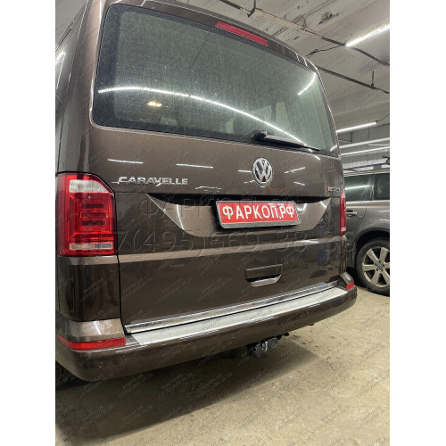 V064C GALIA Полностью оцинкованный фаркоп на Volkswagen Transporter / Caravelle / Multivan T5 2003-2015, T6 2015-2024, включая 4WD, включая модели с парктрониками. Тип шара: C (горизонтальный съемный). Без выреза бампера. Нагрузки: 2800/120 кг, масса фарк