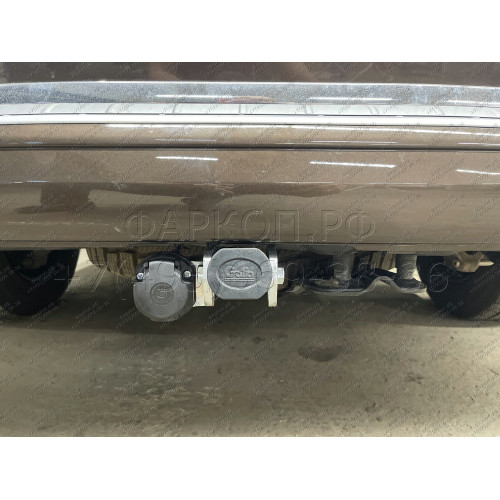V064C GALIA Полностью оцинкованный фаркоп на Volkswagen Transporter / Caravelle / Multivan T5 2003-2015, T6 2015-2024, включая 4WD, включая модели с парктрониками. Тип шара: C (горизонтальный съемный). Без выреза бампера. Нагрузки: 2800/120 кг, масса фарк
