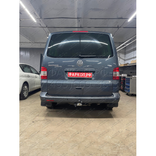 V064C GALIA Полностью оцинкованный фаркоп на Volkswagen Transporter / Caravelle / Multivan T5 2003-2015, T6 2015-2024, включая 4WD, включая модели с парктрониками. Тип шара: C (горизонтальный съемный). Без выреза бампера. Нагрузки: 2800/120 кг, масса фарк