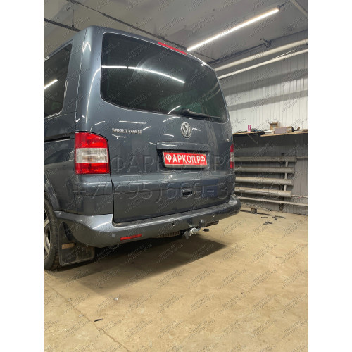 V064C GALIA Полностью оцинкованный фаркоп на Volkswagen Transporter / Caravelle / Multivan T5 2003-2015, T6 2015-2024, включая 4WD, включая модели с парктрониками. Тип шара: C (горизонтальный съемный). Без выреза бампера. Нагрузки: 2800/120 кг, масса фарк