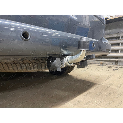 V064C GALIA Полностью оцинкованный фаркоп на Volkswagen Transporter / Caravelle / Multivan T5 2003-2015, T6 2015-2024, включая 4WD, включая модели с парктрониками. Тип шара: C (горизонтальный съемный). Без выреза бампера. Нагрузки: 2800/120 кг, масса фарк