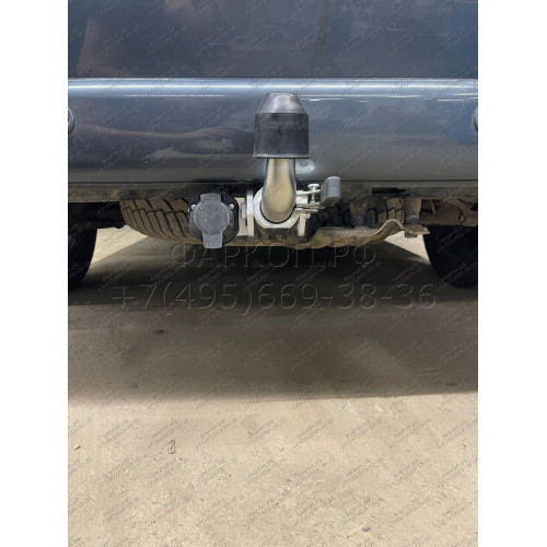 V064C GALIA Полностью оцинкованный фаркоп на Volkswagen Transporter / Caravelle / Multivan T5 2003-2015, T6 2015-2024, включая 4WD, включая модели с парктрониками. Тип шара: C (горизонтальный съемный). Без выреза бампера. Нагрузки: 2800/120 кг, масса фарк