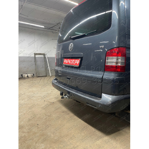 V064C GALIA Полностью оцинкованный фаркоп на Volkswagen Transporter / Caravelle / Multivan T5 2003-2015, T6 2015-2024, включая 4WD, включая модели с парктрониками. Тип шара: C (горизонтальный съемный). Без выреза бампера. Нагрузки: 2800/120 кг, масса фарк