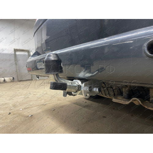 V064C GALIA Полностью оцинкованный фаркоп на Volkswagen Transporter / Caravelle / Multivan T5 2003-2015, T6 2015-2024, включая 4WD, включая модели с парктрониками. Тип шара: C (горизонтальный съемный). Без выреза бампера. Нагрузки: 2800/120 кг, масса фарк