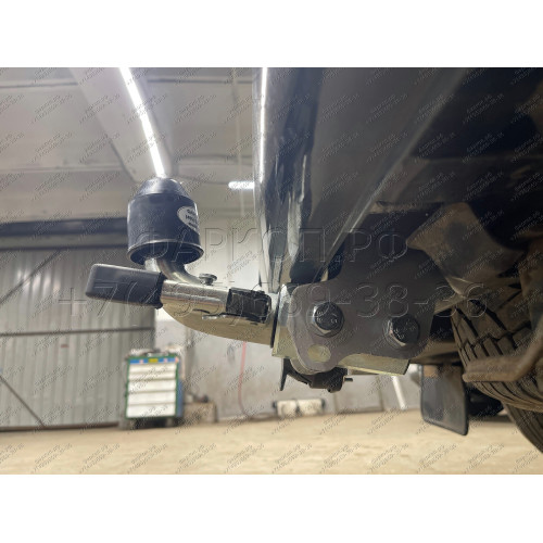 V064C GALIA Полностью оцинкованный фаркоп на Volkswagen Transporter / Caravelle / Multivan T5 2003-2015, T6 2015-2024, включая 4WD, включая модели с парктрониками. Тип шара: C (горизонтальный съемный). Без выреза бампера. Нагрузки: 2800/120 кг, масса фарк