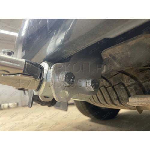 V064C GALIA Полностью оцинкованный фаркоп на Volkswagen Transporter / Caravelle / Multivan T5 2003-2015, T6 2015-2024, включая 4WD, включая модели с парктрониками. Тип шара: C (горизонтальный съемный). Без выреза бампера. Нагрузки: 2800/120 кг, масса фарк