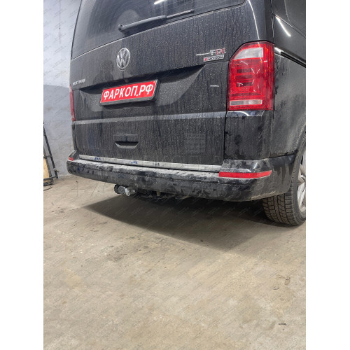 V064C GALIA Полностью оцинкованный фаркоп на Volkswagen Transporter / Caravelle / Multivan T5 2003-2015, T6 2015-2024, включая 4WD, включая модели с парктрониками. Тип шара: C (горизонтальный съемный). Без выреза бампера. Нагрузки: 2800/120 кг, масса фарк