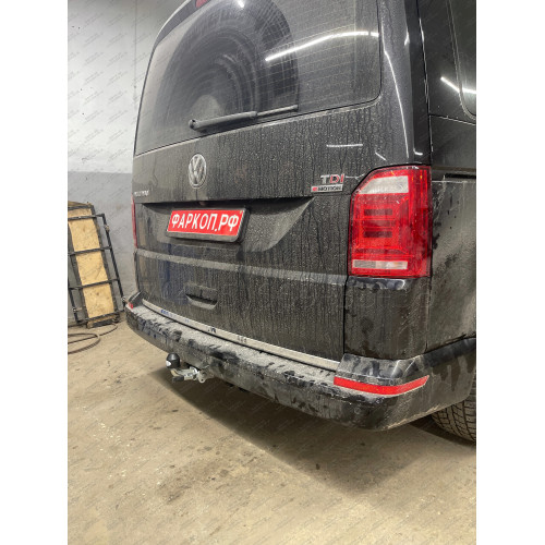 V064C GALIA Полностью оцинкованный фаркоп на Volkswagen Transporter / Caravelle / Multivan T5 2003-2015, T6 2015-2024, включая 4WD, включая модели с парктрониками. Тип шара: C (горизонтальный съемный). Без выреза бампера. Нагрузки: 2800/120 кг, масса фарк