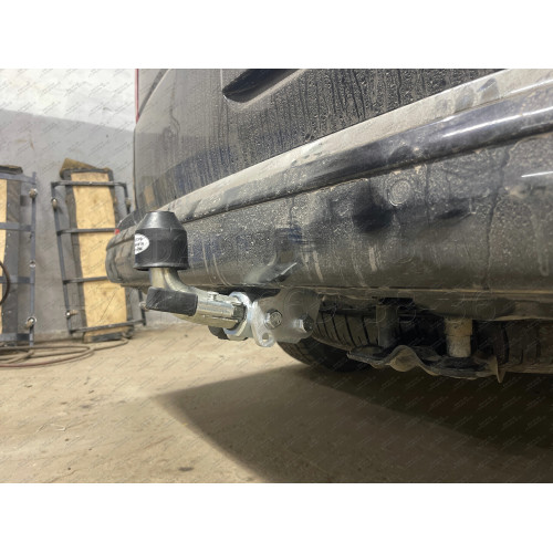 V064C GALIA Полностью оцинкованный фаркоп на Volkswagen Transporter / Caravelle / Multivan T5 2003-2015, T6 2015-2024, включая 4WD, включая модели с парктрониками. Тип шара: C (горизонтальный съемный). Без выреза бампера. Нагрузки: 2800/120 кг, масса фарк