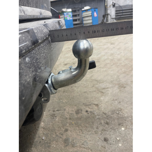 V064C GALIA Полностью оцинкованный фаркоп на Volkswagen Transporter / Caravelle / Multivan T5 2003-2015, T6 2015-2024, включая 4WD, включая модели с парктрониками. Тип шара: C (горизонтальный съемный). Без выреза бампера. Нагрузки: 2800/120 кг, масса фарк