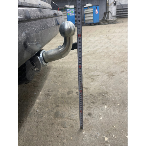 V064C GALIA Полностью оцинкованный фаркоп на Volkswagen Transporter / Caravelle / Multivan T5 2003-2015, T6 2015-2024, включая 4WD, включая модели с парктрониками. Тип шара: C (горизонтальный съемный). Без выреза бампера. Нагрузки: 2800/120 кг, масса фарк