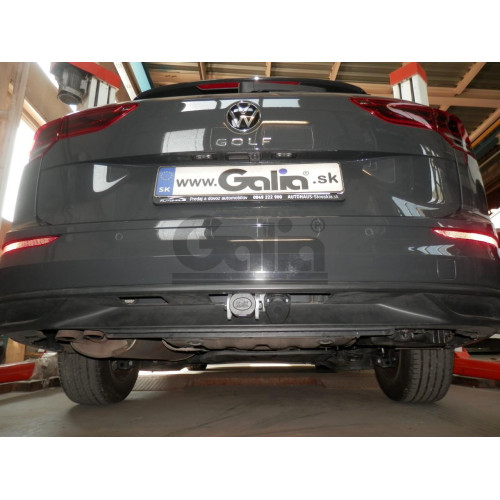 V073A GALIA Полностью оцинкованный фаркоп на Volkswagen Golf VII универсал 2WD/4WD 2013-2019. Тип шара: A. Без выреза бампера. Нагрузки: 2000/100 кг, масса фаркопа 12,12 кг