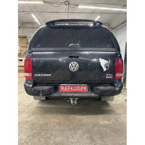 V076C GALIA Полностью оцинкованный фаркоп на Volkswagen Amarok 2010-2022. Тип шара: C (горизонтальный съемный). Установка без снятия и выреза бампера. Нагрузки: 3500/130 кг, масса фаркопа 6,37 кг
