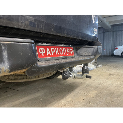 V076C GALIA Полностью оцинкованный фаркоп на Volkswagen Amarok 2010-2022. Тип шара: C (горизонтальный съемный). Установка без снятия и выреза бампера. Нагрузки: 3500/130 кг, масса фаркопа 6,37 кг