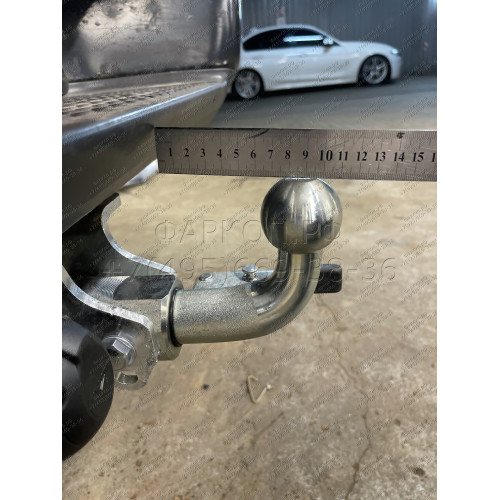 V076C GALIA Полностью оцинкованный фаркоп на Volkswagen Amarok 2010-2022. Тип шара: C (горизонтальный съемный). Установка без снятия и выреза бампера. Нагрузки: 3500/130 кг, масса фаркопа 6,37 кг