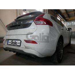 V080C GALIA Полностью оцинкованный фаркоп на Volvo V40 2012-2019. Тип шара: C (горизонтальный съемный). Без выреза бампера. Нагрузки: 1700/75 кг, масса фаркопа 