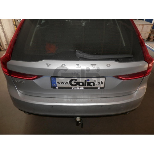 V089A GALIA Полностью оцинкованный фаркоп на Volvo S60 2019-, Volvo V60 2019-, Volvo S90 2016-, Volvo V90 2016-. Тип шара: A. Невидимый вырез бампера. Нагрузки: 2200/120 кг, масса фаркопа 16,5 кг