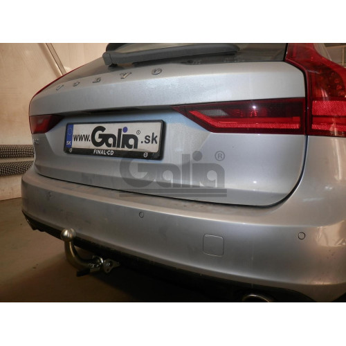 V089A GALIA Полностью оцинкованный фаркоп на Volvo S60 2019-, Volvo V60 2019-, Volvo S90 2016-, Volvo V90 2016-. Тип шара: A. Невидимый вырез бампера. Нагрузки: 2200/120 кг, масса фаркопа 16,5 кг
