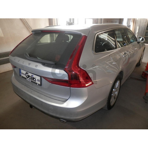 V089A GALIA Полностью оцинкованный фаркоп на Volvo S60 2019-, Volvo V60 2019-, Volvo S90 2016-, Volvo V90 2016-. Тип шара: A. Невидимый вырез бампера. Нагрузки: 2200/120 кг, масса фаркопа 16,5 кг