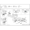 V089A GALIA Полностью оцинкованный фаркоп на Volvo S60 2019-, Volvo V60 2019-, Volvo S90 2016-, Volvo V90 2016-. Тип шара: A. Невидимый вырез бампера. Нагрузки: 2200/120 кг, масса фаркопа 16,5 кг