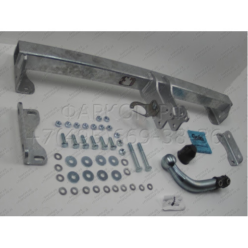 V089A GALIA Полностью оцинкованный фаркоп на Volvo S60 2019-, Volvo V60 2019-, Volvo S90 2016-, Volvo V90 2016-. Тип шара: A. Невидимый вырез бампера. Нагрузки: 2200/120 кг, масса фаркопа 16,5 кг
