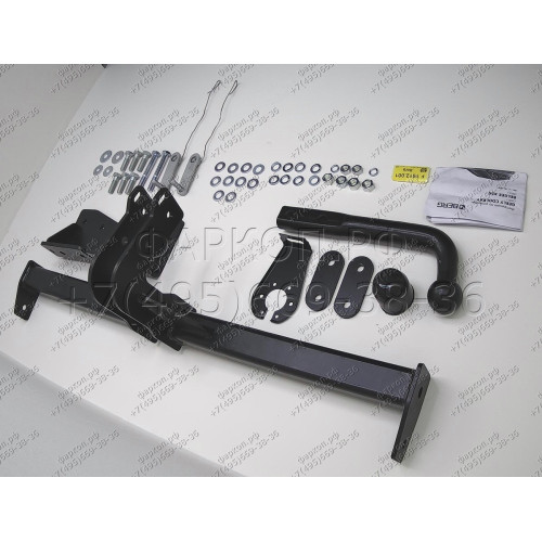 F.1912.002 BERG Фаркоп на Belgee X50 2023-, Geely Coolray 2020-2023, 2023-2025. Требуется подрезка бампера. Тип шара: E. Нагрузки: 1500/75 кг, масса фаркопа 16,6 кг (без электрики в комплекте)