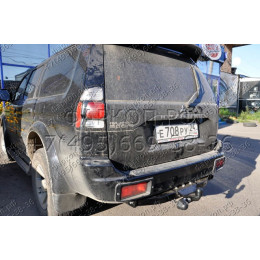 4126-F ORIS Фаркоп на Mitsubishi Pajero Sport 1998-2008, Montero Sport 1998-2008 без выреза в бампере. Тип шара: F. Нагрузки: 2000/100 кг, масса фаркопа 18,9 кг (без электрики в комп