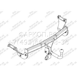 HY 31 AVTOS Фаркоп на Hyundai i40 2012-2019. Необходима подрезка бампера. Тип шара: A. Нагрузки: 1800/80 кг, масса фаркопа 17 кг (без электрики в комплекте)