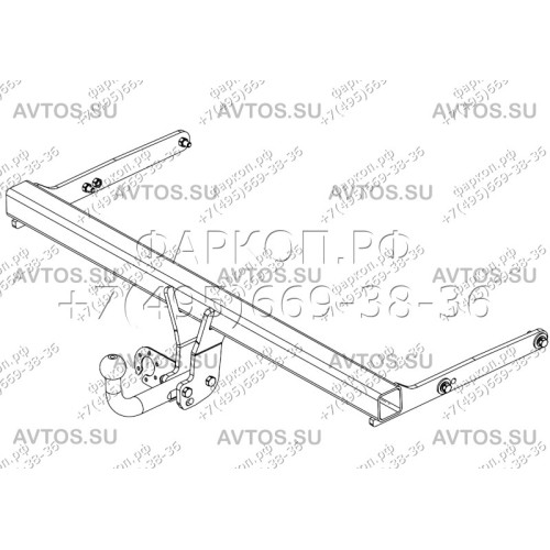 SK 12 AVTOS Фаркоп на Volkswagen Tiguan 2016-2024, Seat Ateca 2016- (без подрезки бампера), Skoda Kodiaq 2017-2023 (требуется подрезка бампера). Тип шара: A. Нагрузки: 2500/100 к, масса фаркопа 15,5 кг (без электрики в комплекте)