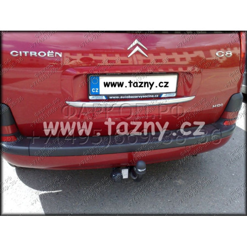 F-147 STEINHOF Фаркоп на Peugeot 807 2002-2014, FIAT Ulysse 2002-2011, Citroen C8 2002-2014, Lancia Phedra 2002-2010. Требуется подрезка бампера. Тип шара: A. Нагрузки: 1900/100 кг, масса фаркопа 16,7 кг (без электрики в комплекте)