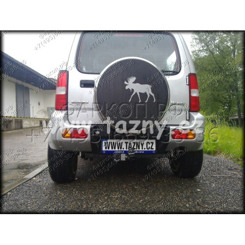 S-410 STEINHOF Фаркоп на Suzuki Jimny (SN) 01/1998-2018 без подрезки бампера. Тип шара: A. Нагрузки: 1400/85 кг, масса фаркопа 15,7 кг (без электрики в комплекте)