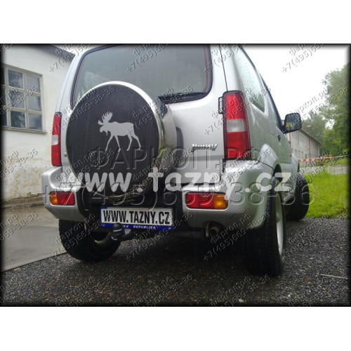 S-410 STEINHOF Фаркоп на Suzuki Jimny (SN) 01/1998-2018 без подрезки бампера. Тип шара: A. Нагрузки: 1400/85 кг, масса фаркопа 15,7 кг (без электрики в комплекте)