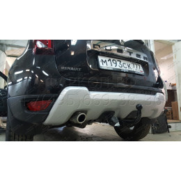 R115-A Лидер-плюс ТСУ для Renault Duster 4WD 2011-2015, 2015-2021, 2021-2022 (без выреза бампера), Renault Duster 2WD 2011-2015, 2015-2021, 2021-2022, Nissan Terrano 2014-2022 (требуется подрезка бампе
