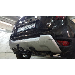 R115-A Лидер-плюс ТСУ для Renault Duster 4WD 2011-2015, 2015-2021, 2021-2022 (без выреза бампера), Renault Duster 2WD 2011-2015, 2015-2021, 2021-2022, Nissan Terrano 2014-2022 (требуется подрезка бампе