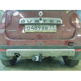 R115-A Лидер-плюс ТСУ для Renault Duster 4WD 2011-2015, 2015-2021, 2021-2022 (без выреза бампера), Renault Duster 2WD 2011-2015, 2015-2021, 2021-2022, Nissan Terrano 2014-2022 (требуется подрезка бампе
