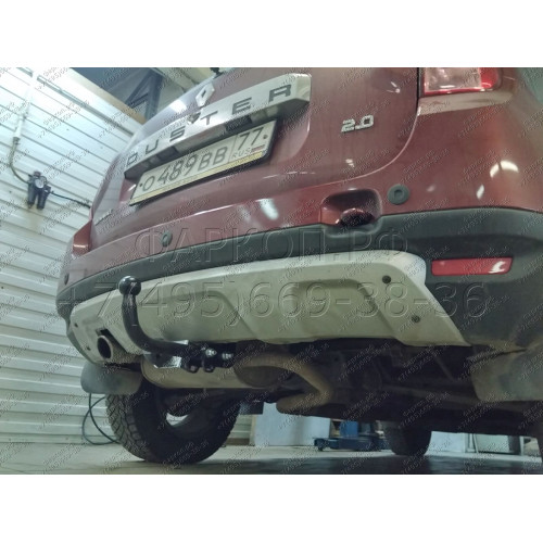 R115-A Лидер-плюс ТСУ для Renault Duster 4WD 2011-2015, 2015-2021, 2021-2022 (без выреза бампера), Renault Duster 2WD 2011-2015, 2015-2021, 2021-2022, Nissan Terrano 2014-2022 (требуется подрезка бампера). Нагрузки: 1200/75 кг, масса фаркопа 16,1 кг (без 