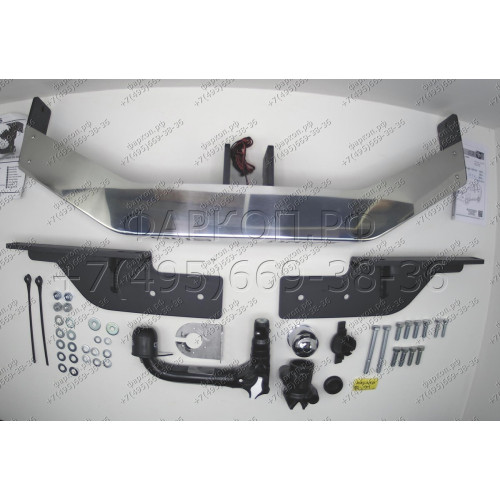 3082-AK41 ORIS Распродажа! Тюнинговый фаркоп с металлической накладкой на Toyota Land Cruiser Prado J150 2010-2023, Lexus GX460 2010-2014 без выреза в бампере. Тип шара: AK41 (Вертикально-съемный шар с ключом). Нагрузки: 1500/75 кг, масса фаркопа 32,6 кг 