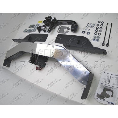 3082-AK41 ORIS Распродажа! Тюнинговый фаркоп с металлической накладкой на Toyota Land Cruiser Prado J150 2010-2023, Lexus GX460 2010-2014 без выреза в бампере. Тип шара: AK41 (Вертикально-съемный шар с ключом). Нагрузки: 1500/75 кг, масса фаркопа 32,6 кг 