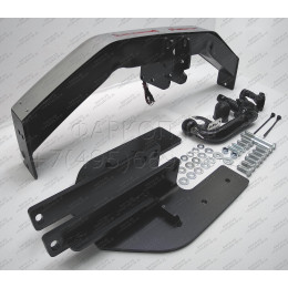 3082-AK41 ORIS Распродажа! Тюнинговый фаркоп с металлической накладкой на Toyota Land Cruiser Prado J150 2010-2023, Lexus GX460 2010-2014 без выреза в бампере. Тип шара: AK41 (Ве