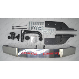 3082-AK41 ORIS Распродажа! Тюнинговый фаркоп с металлической накладкой на Toyota Land Cruiser Prado J150 2010-2023, Lexus GX460 2010-2014 без выреза в бампере. Тип шара: AK41 (Ве