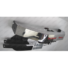 3082-AK41 ORIS Распродажа! Тюнинговый фаркоп с металлической накладкой на Toyota Land Cruiser Prado J150 2010-2023, Lexus GX460 2010-2014 без выреза в бампере. Тип шара: AK41 (Ве