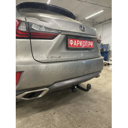3097-A ORIS Фаркоп на Lexus RX, кроме RX350L 2016-2022 без выреза в бампере. Тип шара: A. Нагрузки: 2500/120 кг, масса фаркопа 25,8 кг (без электрики в комплекте)