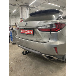 3097-A ORIS Фаркоп на Lexus RX, кроме RX350L 2016-2022 без выреза в бампере. Тип шара: A. Нагрузки: 2500/120 кг, масса фаркопа 25,8 кг (без электрики в комплекте)