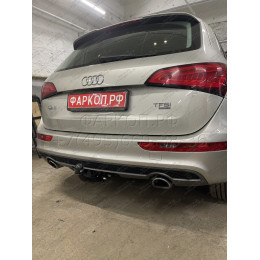 3551-A ORIS Фаркоп на Audi Q5 2008-2016 без выреза в бампере. Тип шара: A. Нагрузки: 1500/75 кг, масса фаркопа 19,2 кг (без электрики в комплекте)