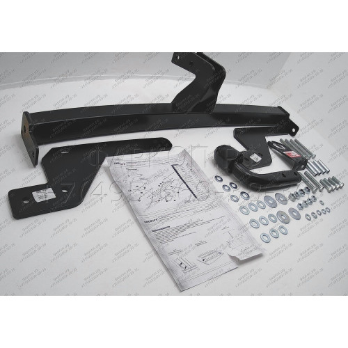 3655.12 SHERIFF Фаркоп на Renault Duster 2010-2015, 2015-2021, 2021-2022, Renault Kaptur 2016-2022, Nissan Terrano 2014-2022. Необходима подрезка бампера. Тип шара: A. Нагрузки: 1100/50 кг, масса фаркопа 13,57 кг (без электрики в комплекте)
