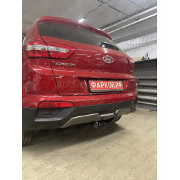 4264-A ORIS Фаркоп на Hyundai Creta 2016-2021, 2021-2022, Solaris HC 2024- без выреза в бампере. Тип шара: A. Нагрузки: 1300/75 кг, масса фаркопа 18,1 кг (без электрики в комплек