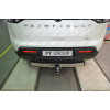 NPA-22-991124.00 PT GROUP Фаркоп с нержавеющей накладкой на Nissan Pathfinder R53 2022- без подрезки бампера. Тип шара: E (легкосъемный шар под квадрат). Нагрузки: 2750/158 кг, масса фаркопа 18 кг (без электрики в комплекте)