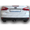 F102-A Лидер-плюс ТСУ для Ford Focus 2 седан 2004-2011 (без выреза бампера), Ford Focus 3 седан 2011-2018 (необходима подрезка бампера). Нагрузки: 1100/75 кг, масса фаркопа 14,44 кг (без электрики в комплекте)
